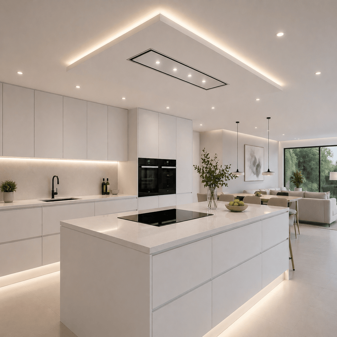 Best Ceiling Cooker Hoods for Open-Plan Kitchens (2026 Buying Guide) - Luxair Cooker Hoods Limited