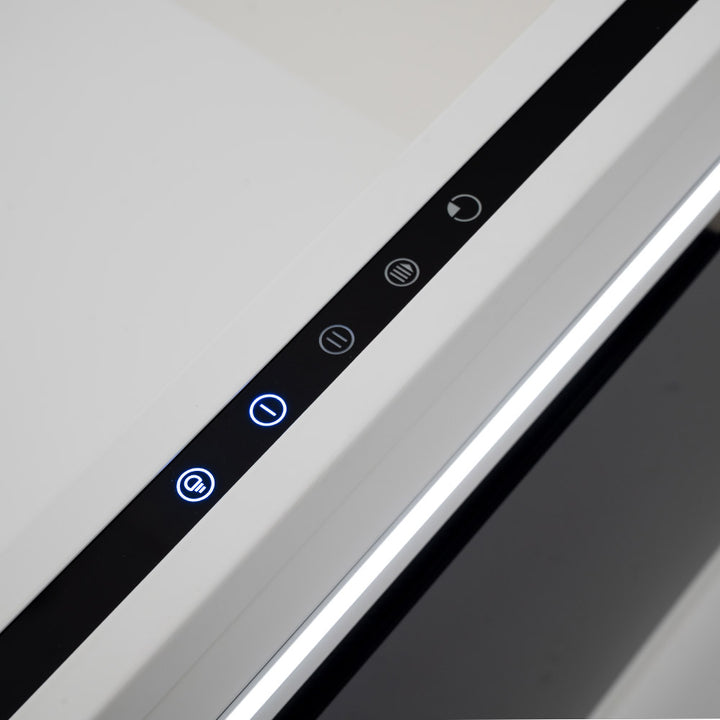 Linea - Designer Black Glass Door Wall Hood - Options