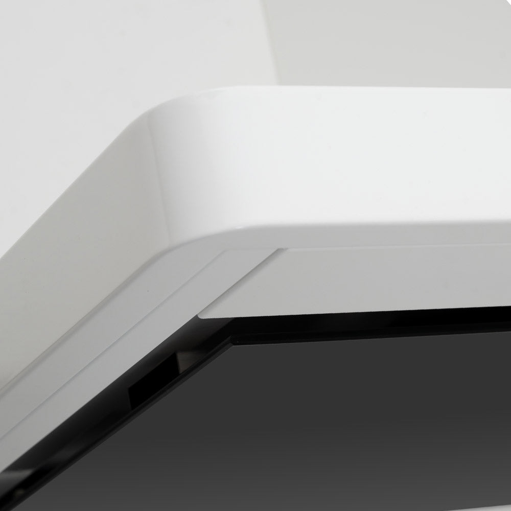 Linea - Designer Black Glass Door Wall Hood - Options