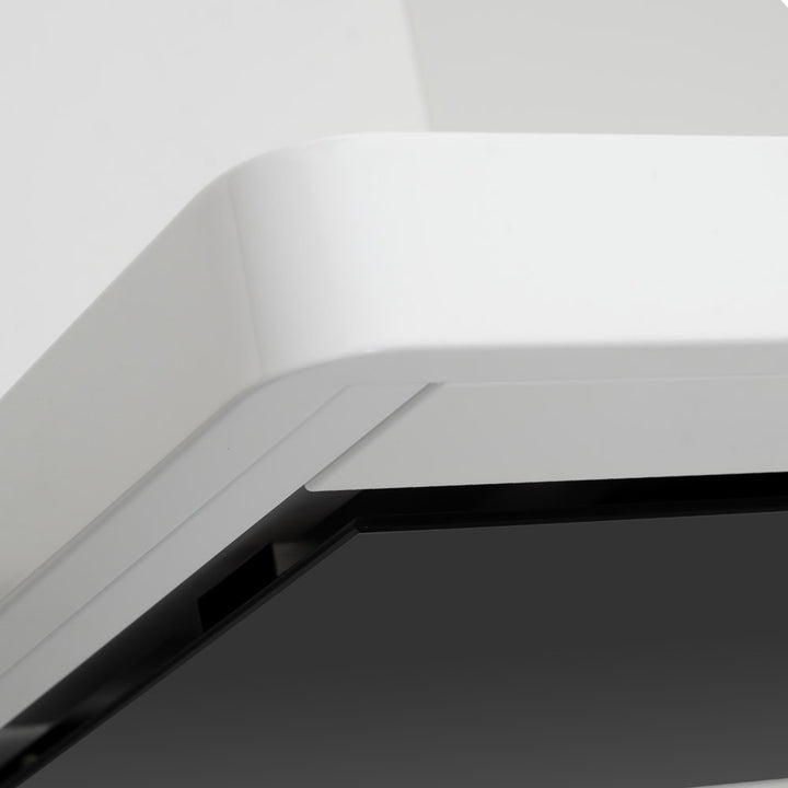 Linea - Designer Black Glass Door Wall Hood - Options