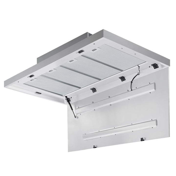 Nuvola - Opzioni cappa a soffitto solo ricircolo