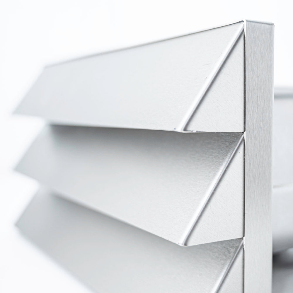Stainless Steel Vented Outside Wall Grille 220mm x 90mm