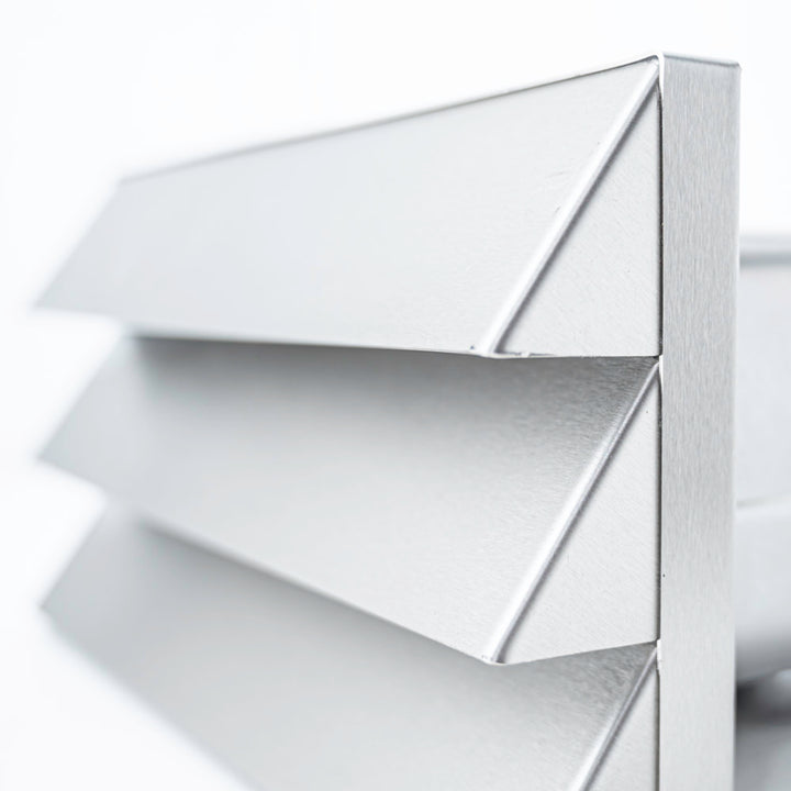 Stainless Steel Vented Outside Wall Grille 220mm x 90mm