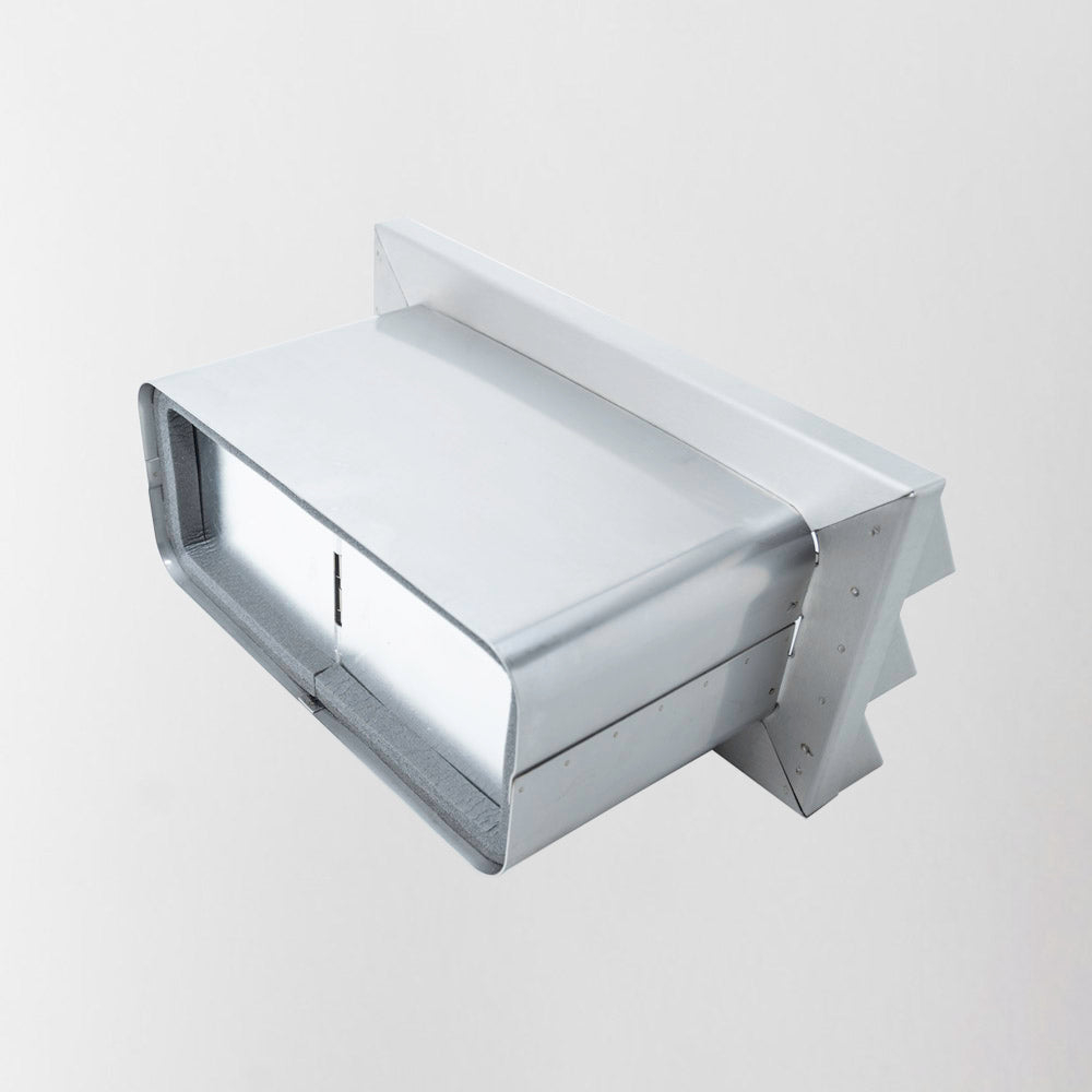 Stainless Steel Vented Outside Wall Grille 220mm x 90mm
