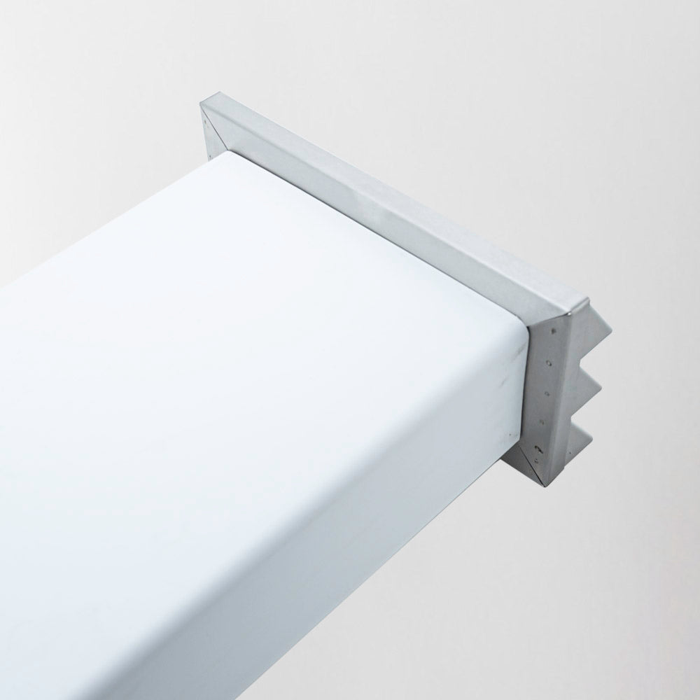 Stainless Steel Vented Outside Wall Grille 220mm x 90mm