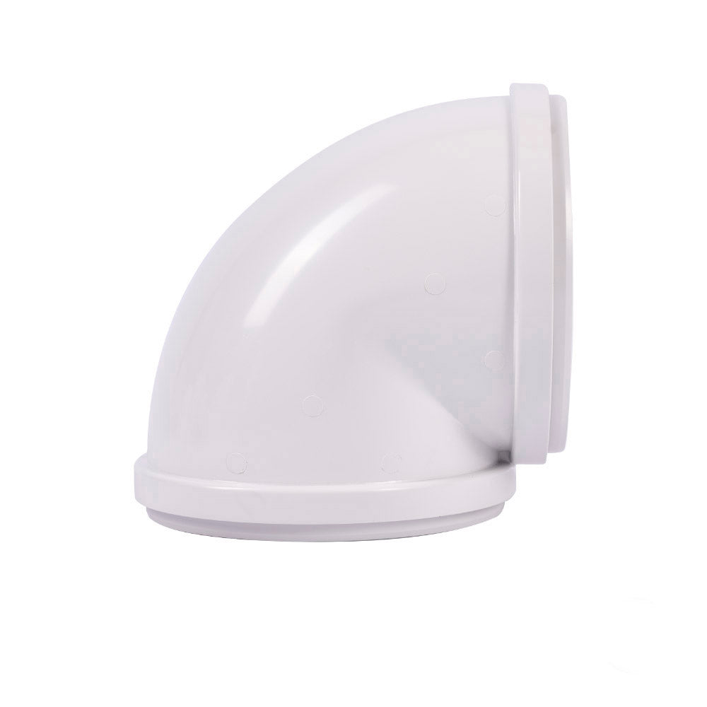 100mm 90° Round To Round Ducting Tube Elbow Connector