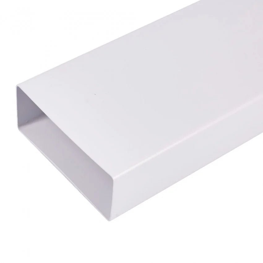 100mm x 60mm Flat Tube Ducting Pipe 1 Metre - Luxair Cooker Hoods Limited