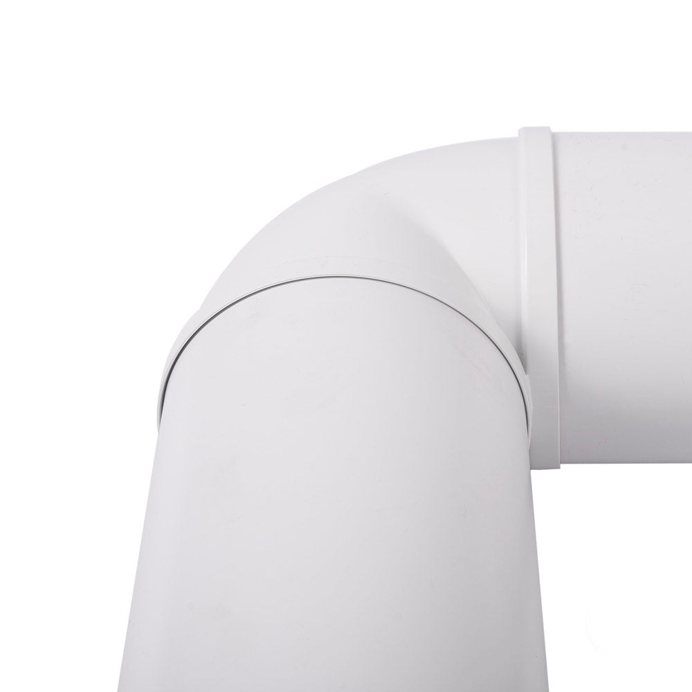 100mm 90° Round To Round Ducting Tube Elbow Connector