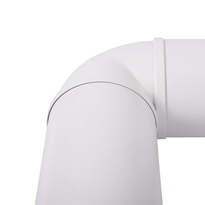 100mm 90° Round To Round Ducting Tube Elbow Connector