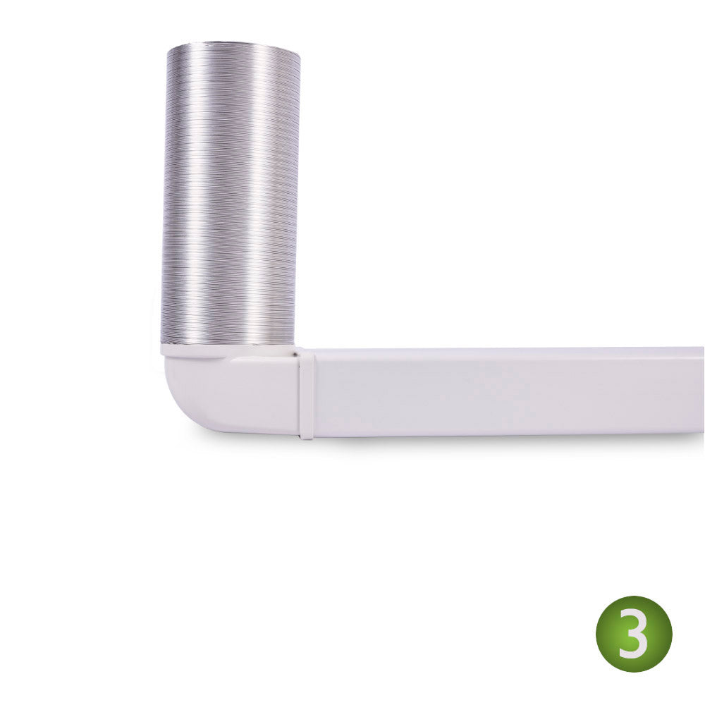 200mm Aluminium Semi Rigid Ducting 3m