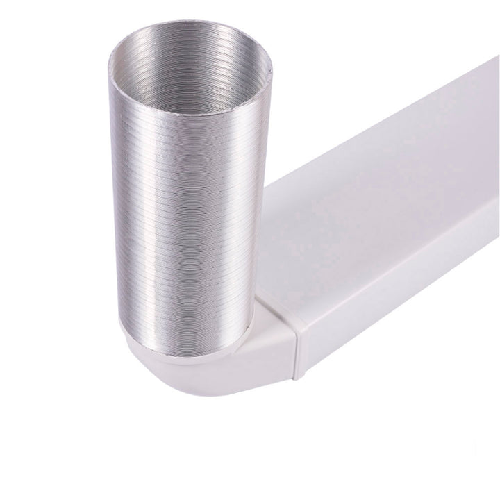220mm x 90mm Round To Rectangular 90° Elbow