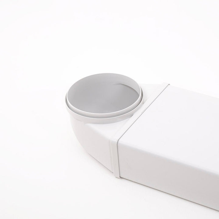 125mm (5") Round to Flat 150mm x 70mm Vertical 90° Bend - Luxair Cooker Hoods Limited