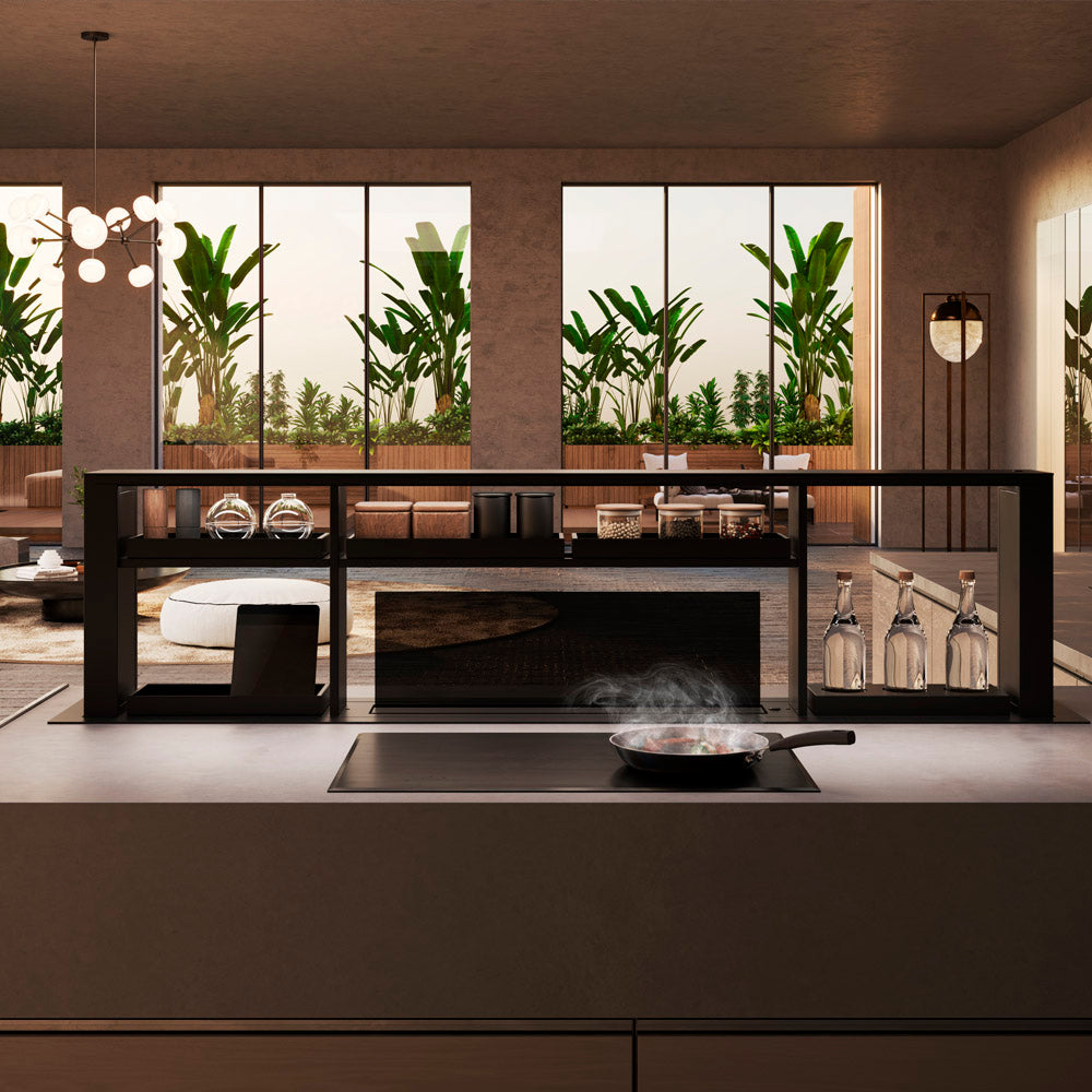 200cm Downdraft Cooker Hood - With Gourmet Station