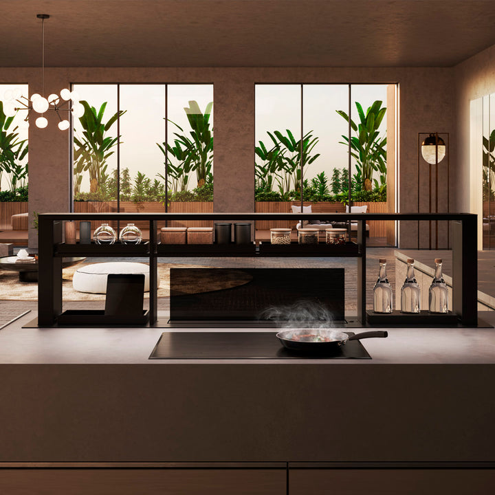 200cm Downdraft Cooker Hood - With Gourmet Station