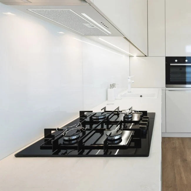 55cm SS Canopy Cooker Hood built under modern cabinets