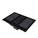 Arcus - 78cm Vented Induction Hob With Built In Extractor