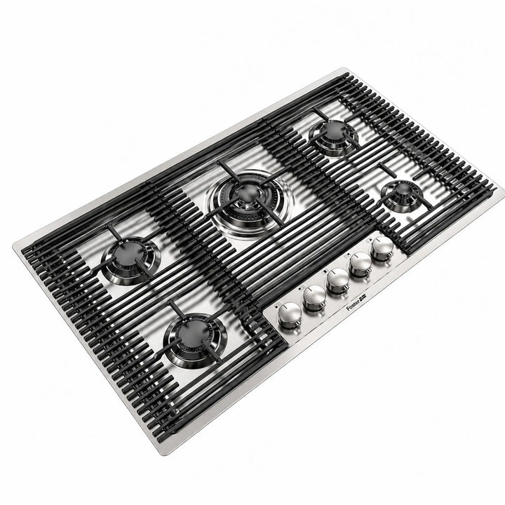 80cm - Milano Lusso 5-Burner Gas Hobs - Luxair Cooker Hoods Limited