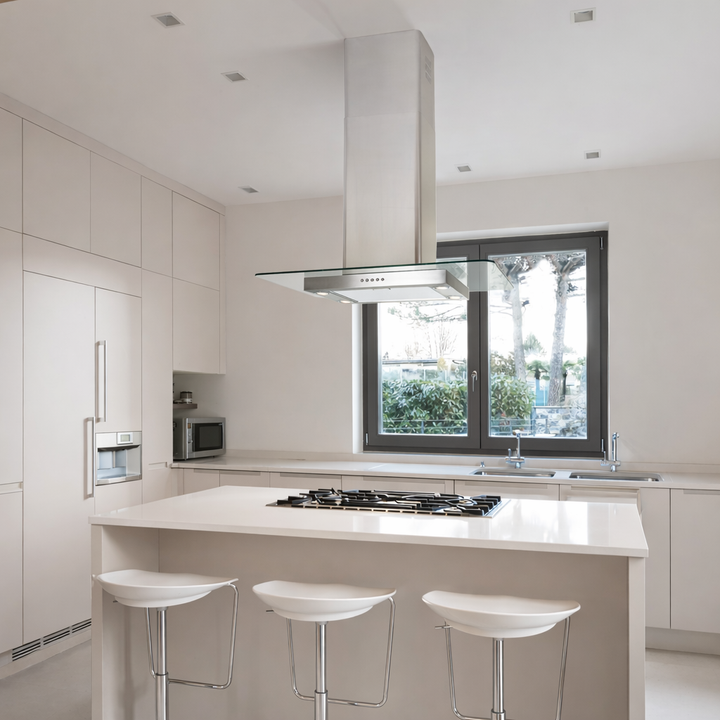 Flat Glass - Island Cooker Hood