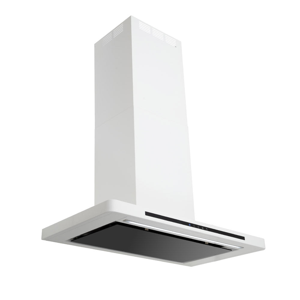 Linea - Designer Black Glass Door Wall Hood - Options