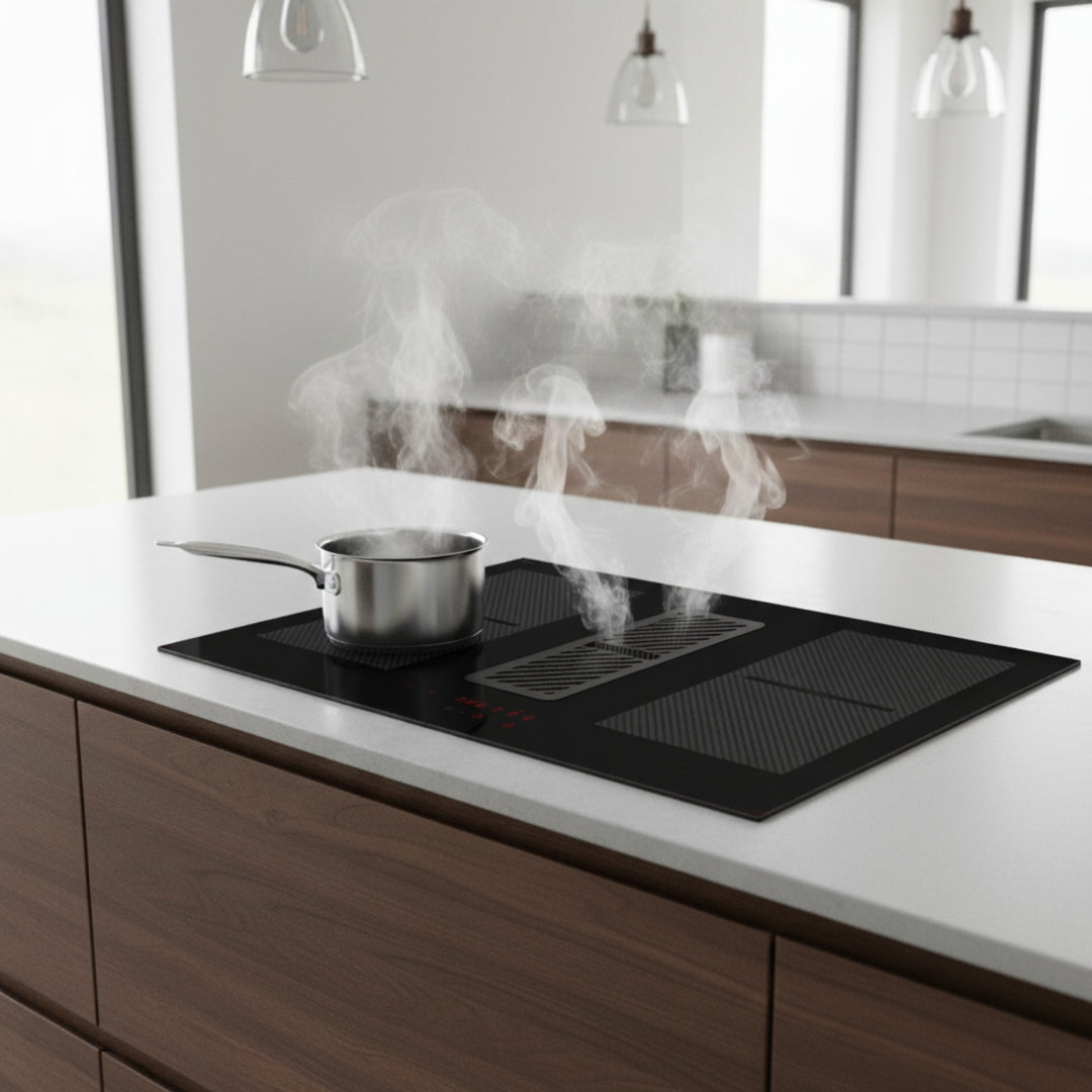 Arcus - 78cm Vented Induction Hob With Built In Extractor