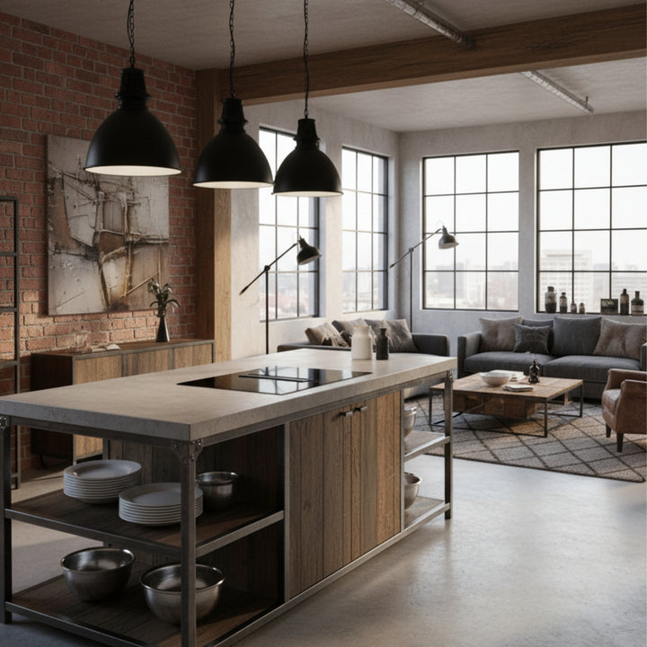 Arcus - 83cm Vented Induction Hob With Built In Extractor