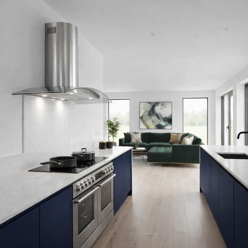 Curved Glass - Wall Hood