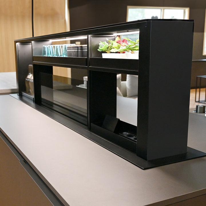 200cm Downdraft Cooker Hood - With Gourmet Station