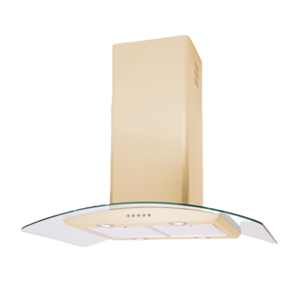 Curved Glass - Island Cooker Hood