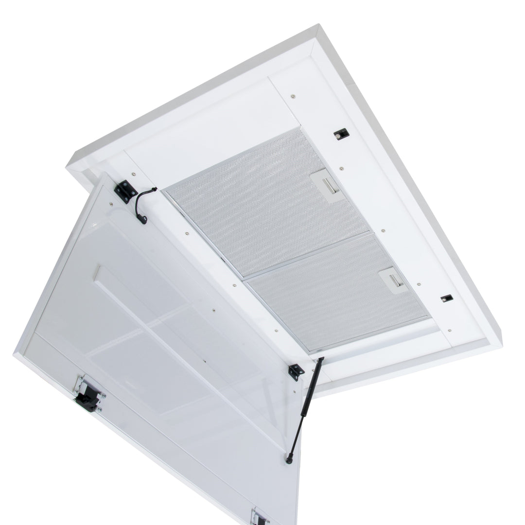 Nuvola - Opzioni cappa a soffitto solo ricircolo