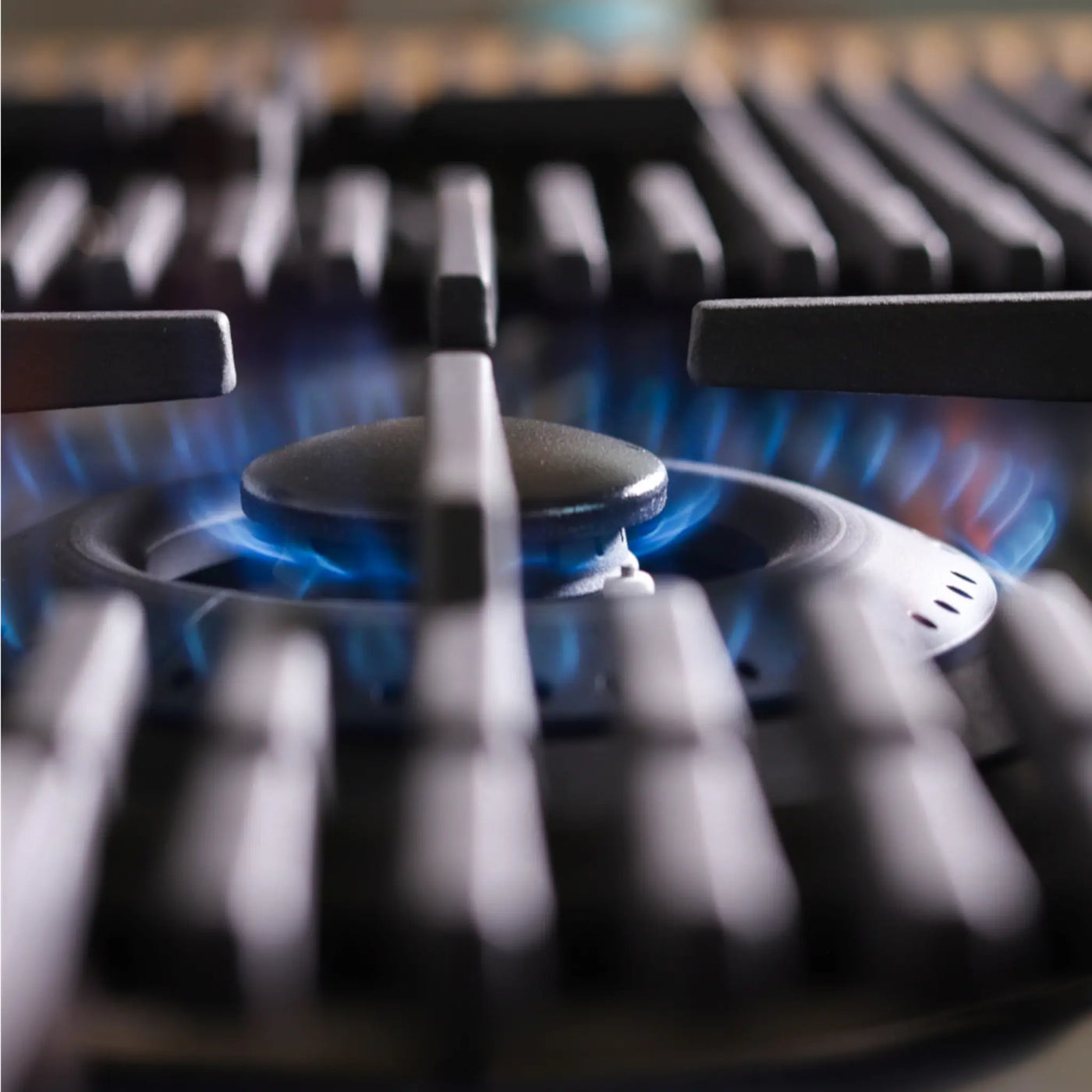 Milano Lusso gas hob with powerful 4.000 W rabid wok burner