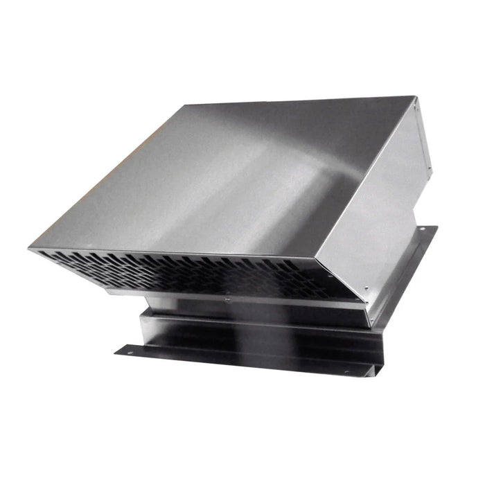 external pitched roof outside cooker hood motor unit stainless steel