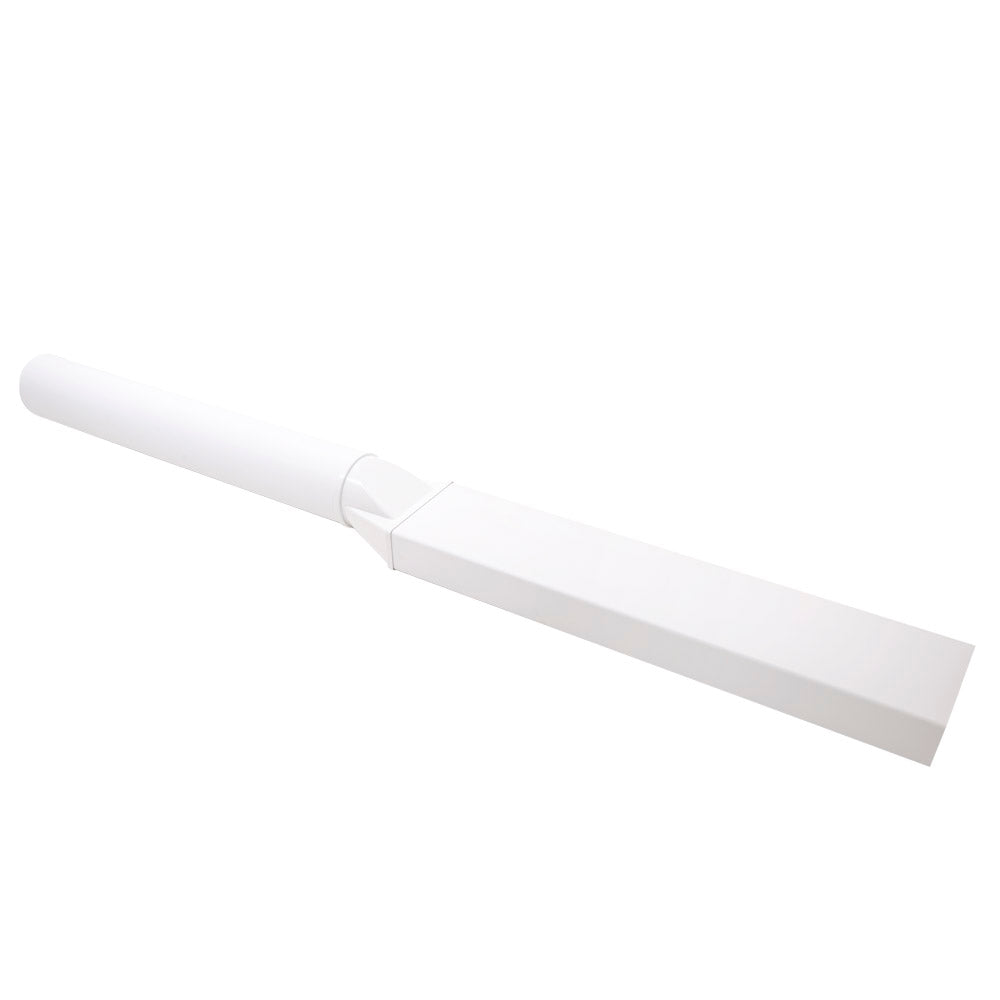 150mm (6")  Round To Flat 220mm x 90mm Horizontal Connector