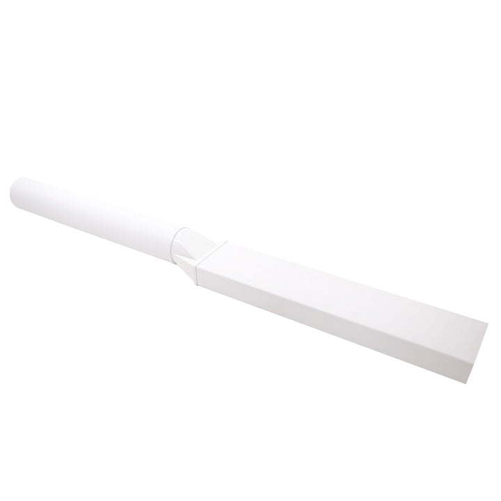 150mm (6")  Round To Flat 220mm x 90mm Horizontal Connector