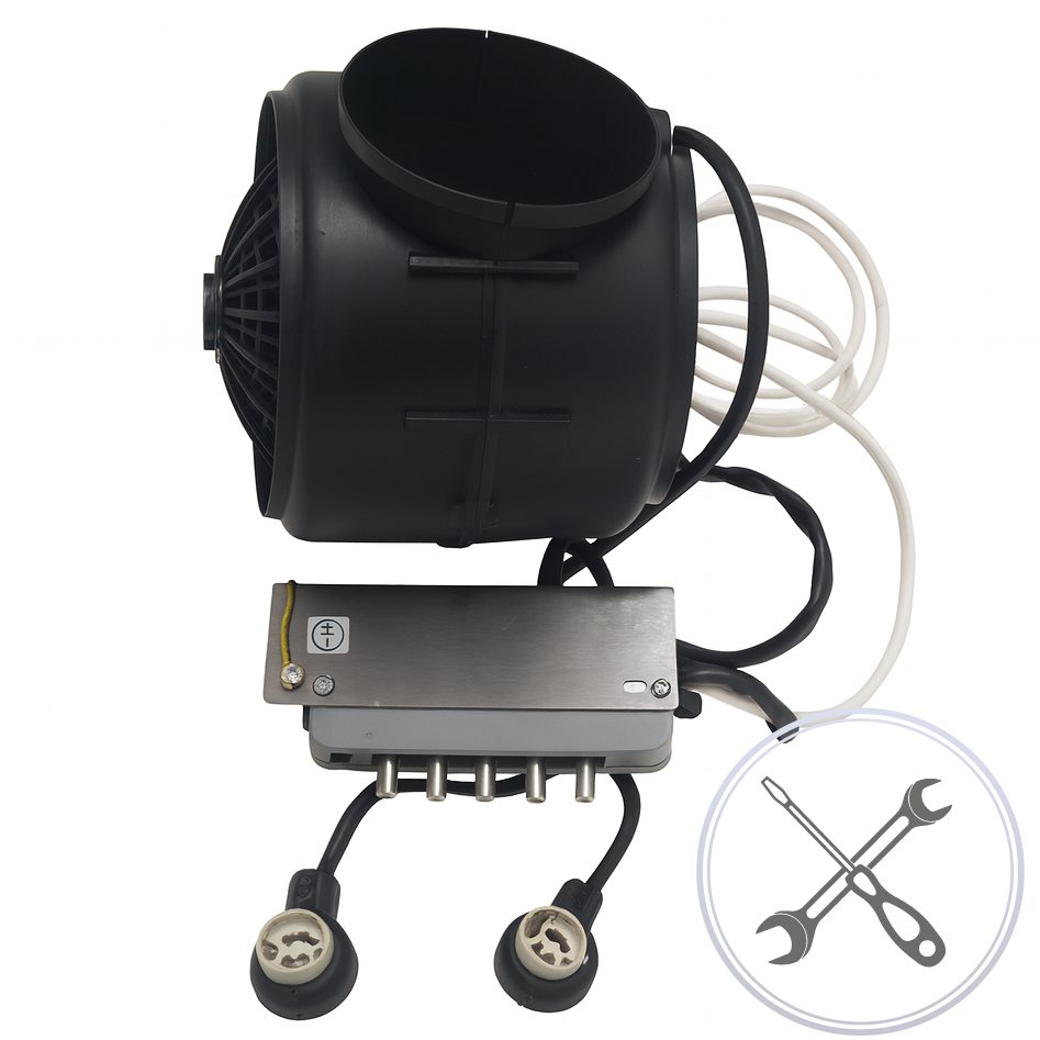 Wall Mounted Motor - Fits Hoods 60cm To 90cm Wide