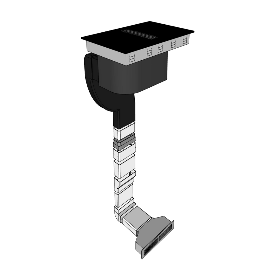 extractor hb re-circulating plinth ducting kits