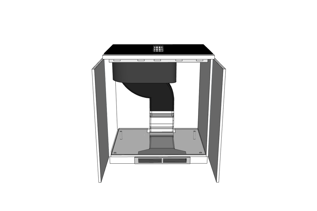 Kit zoccolo in ceramica a ricircolo Downdraft e Arcus