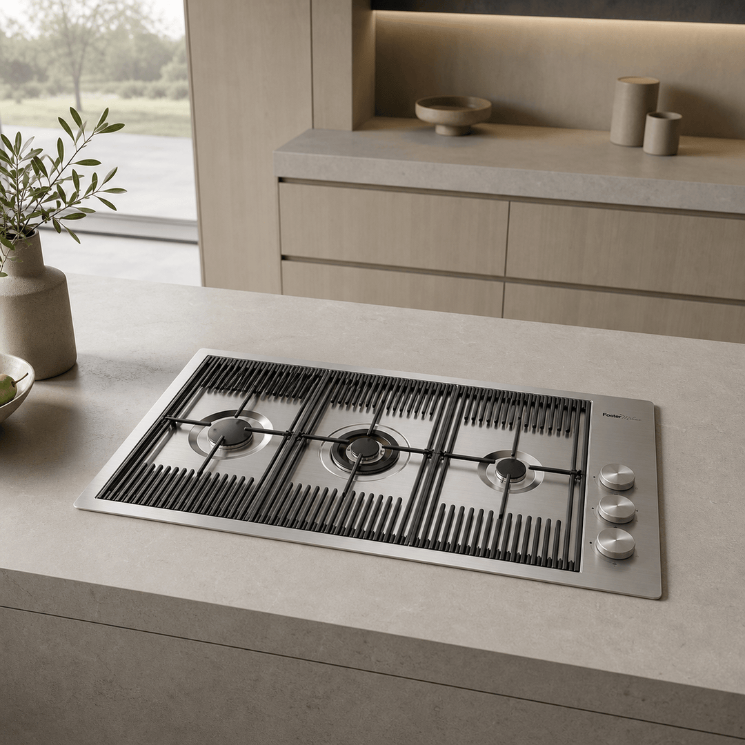Milanello - Gas Hob - Size & Burner Options - Luxair Cooker Hoods Limited